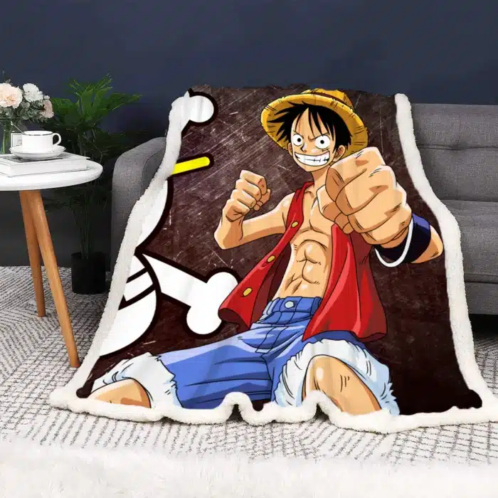 Plaid Polaire Luffy One Piece 1