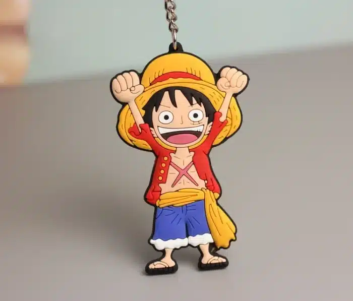 Porte Clé Luffy Chibi Caoutchouc 2