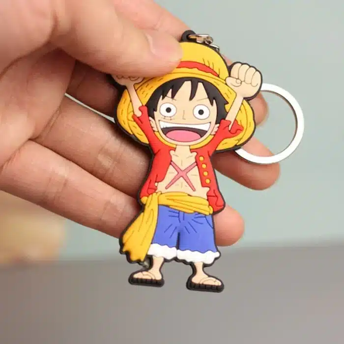 Porte Clé Luffy Chibi Caoutchouc 1