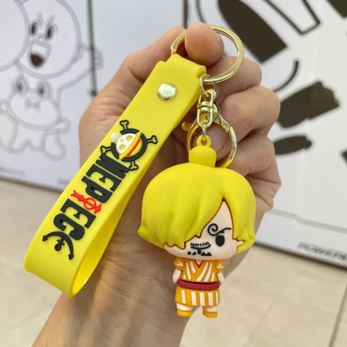 Porte Clés Sanji Figurine Jaune 1