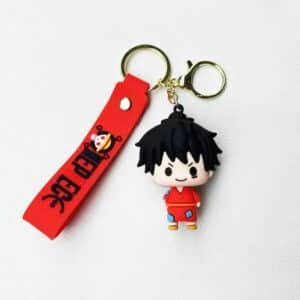 Porte Clé Luffy Figurine Rouge