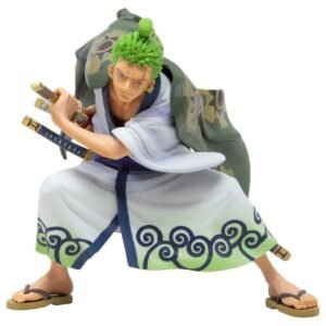 Figurine Zoro Zorojuro Posture De Combat Wano One Piece
