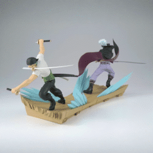 Duo Figurines Zoro VS Mihawk Baratie One Piece
