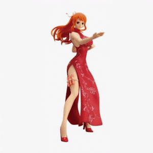 Figurine Nami Robe Chinoise Rouge One Piece